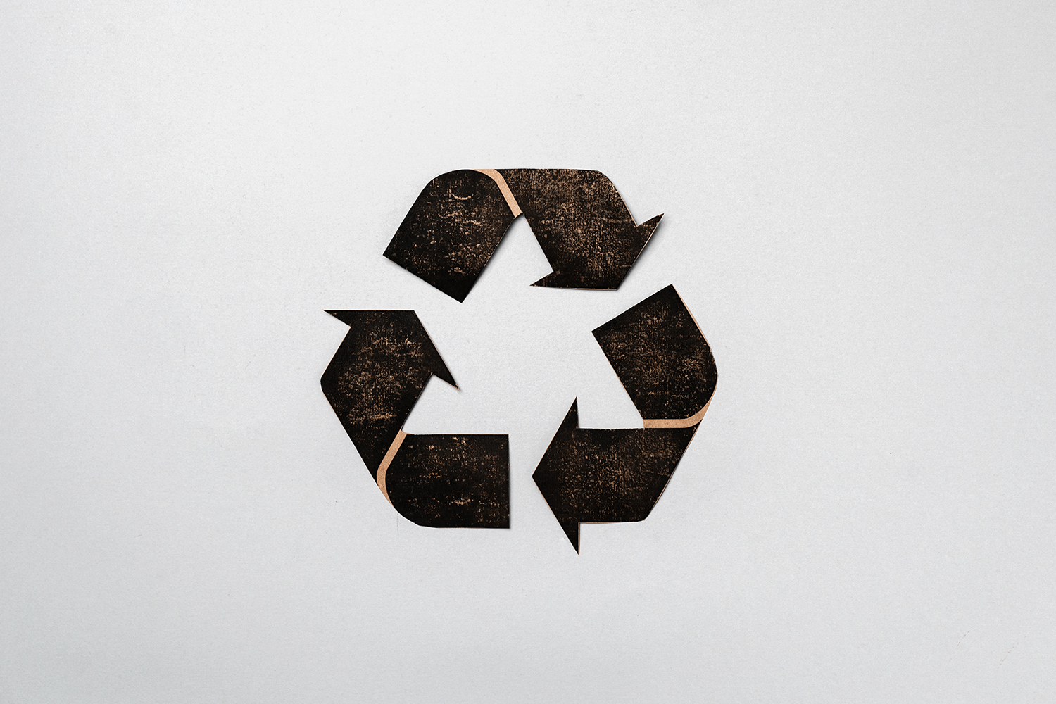 REcycling-Icon mit den 3 Pfeilen